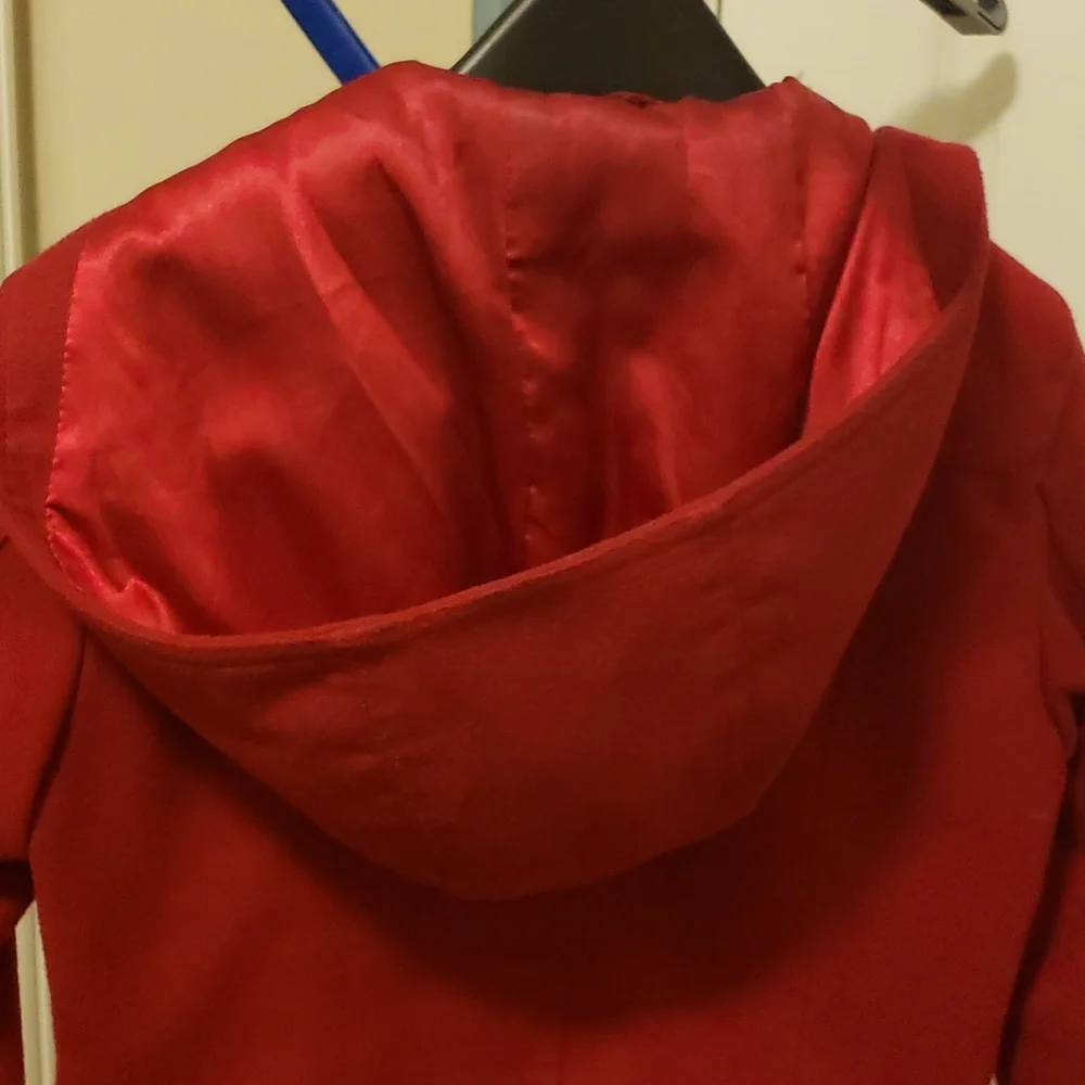 Hydraulic Girl's Winter Pea Coat w/‎ Hood